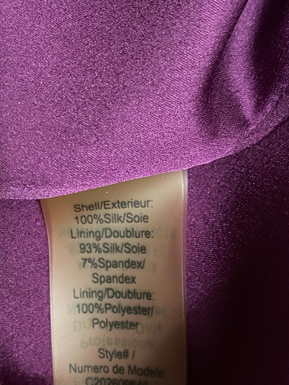 Alice + Olivia 100% Silk Purple Cap-Sleeve Mini Dress Size M - Picture 9 of 11